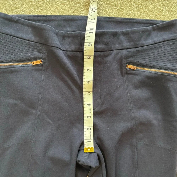 Athleta Ponte Moto 2.0 Pants Leggings Navy Blue - Size 10 - Picture 8 of 10